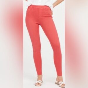 Spanx Red Jean-ish Leggings Pants Skinny Jeans XS